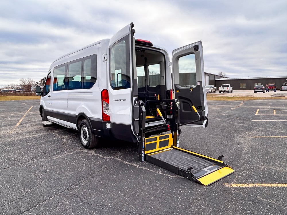 2023 Ford Transit Passenger Van 4&2 Rear Ramp