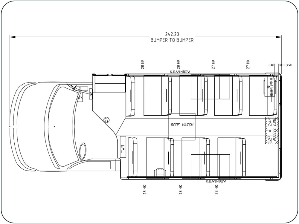 2024 TransTech School Bus - 20 Passenger | Model 1