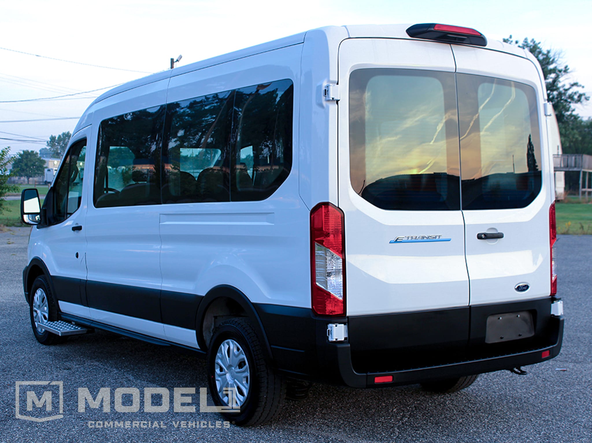 2023 Ford E-Transit Full Size Passenger Van Driver Rear