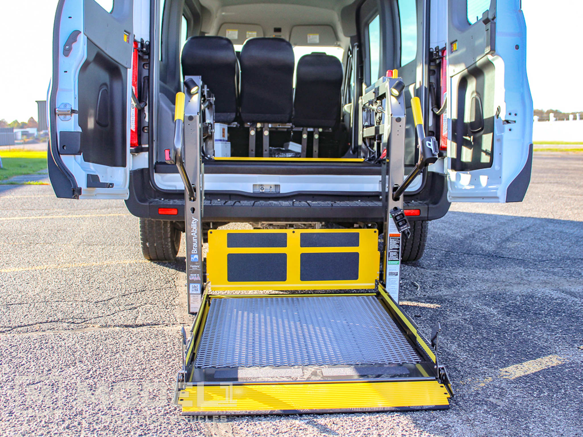 2023 Ford E-Transit Full Size Passenger Van ADA Ramp Down