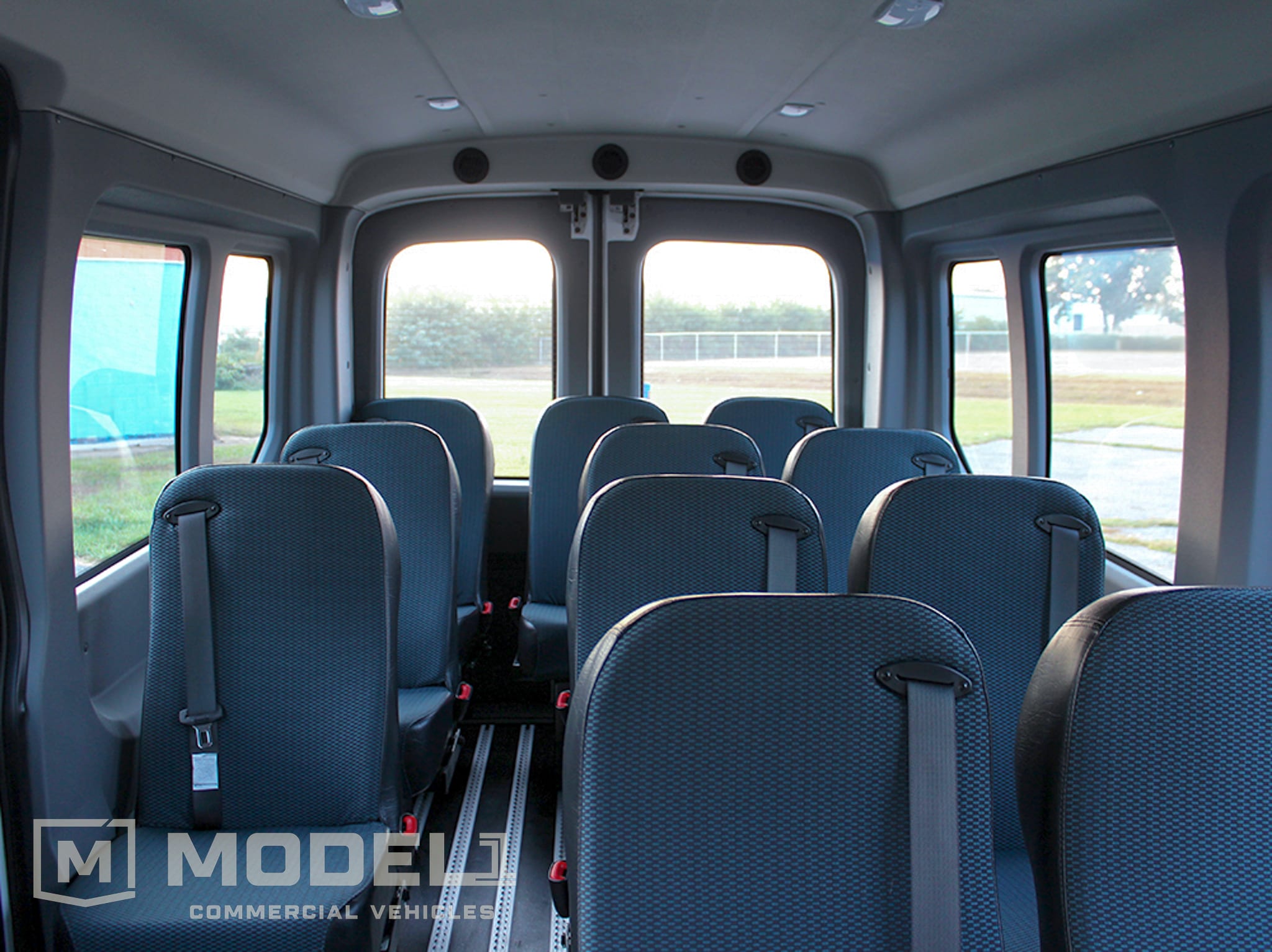 2022 Ford E-Transit Full Passenger Van Interior Front
