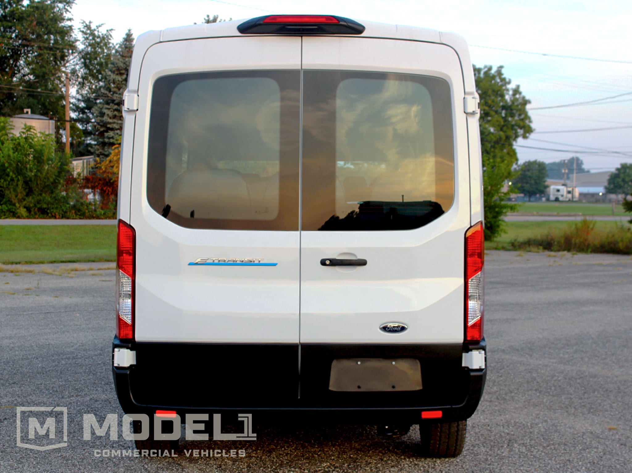 2022 Ford E-Transit Full Passenger Van Rear