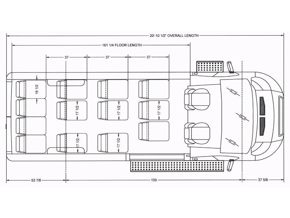 2023 Forest River RAM ProMaster 3500 floorplan