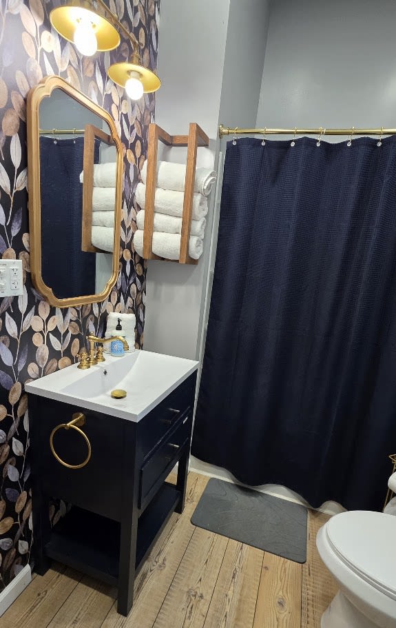The spa-like bathroom