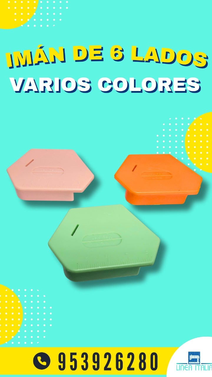 Iman de 6 Lados - Varios Colores