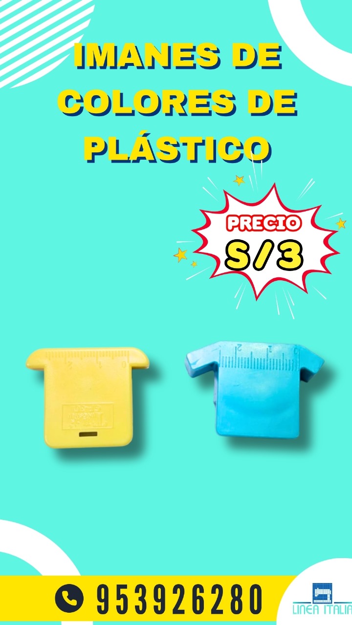 Imanes de Colores de Plastico - Pequenos - Imagen 2