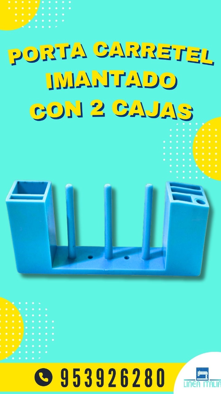Porta Carretel Imantado con 2 Cajas