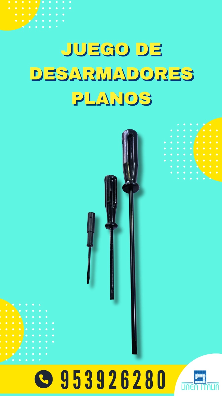 Juego de Desarmadores Planos