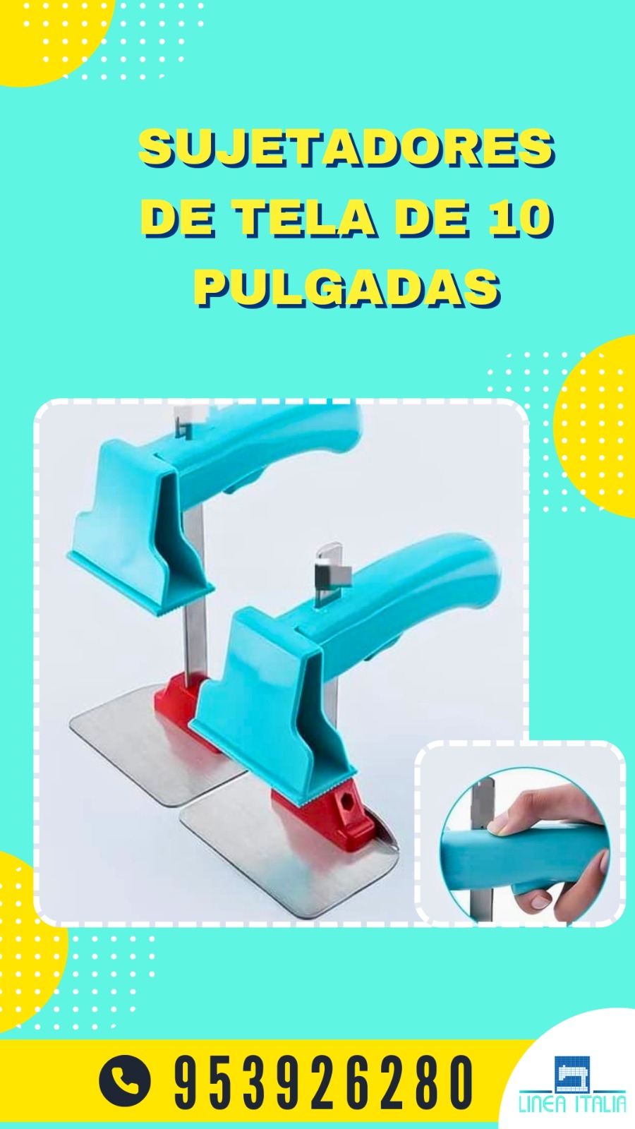 Sujetadores de Tela de 10 Pulgadas