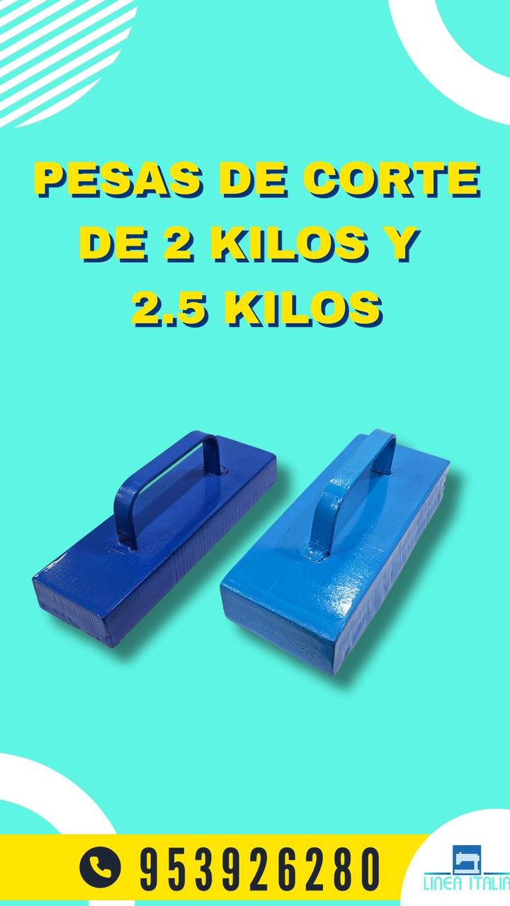 Pesas de Corte de 2 Kilos y 2.5 Kilos