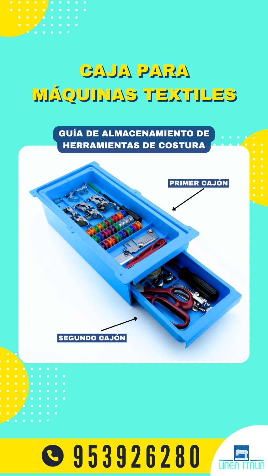 Caja para Maquinas Textiles
