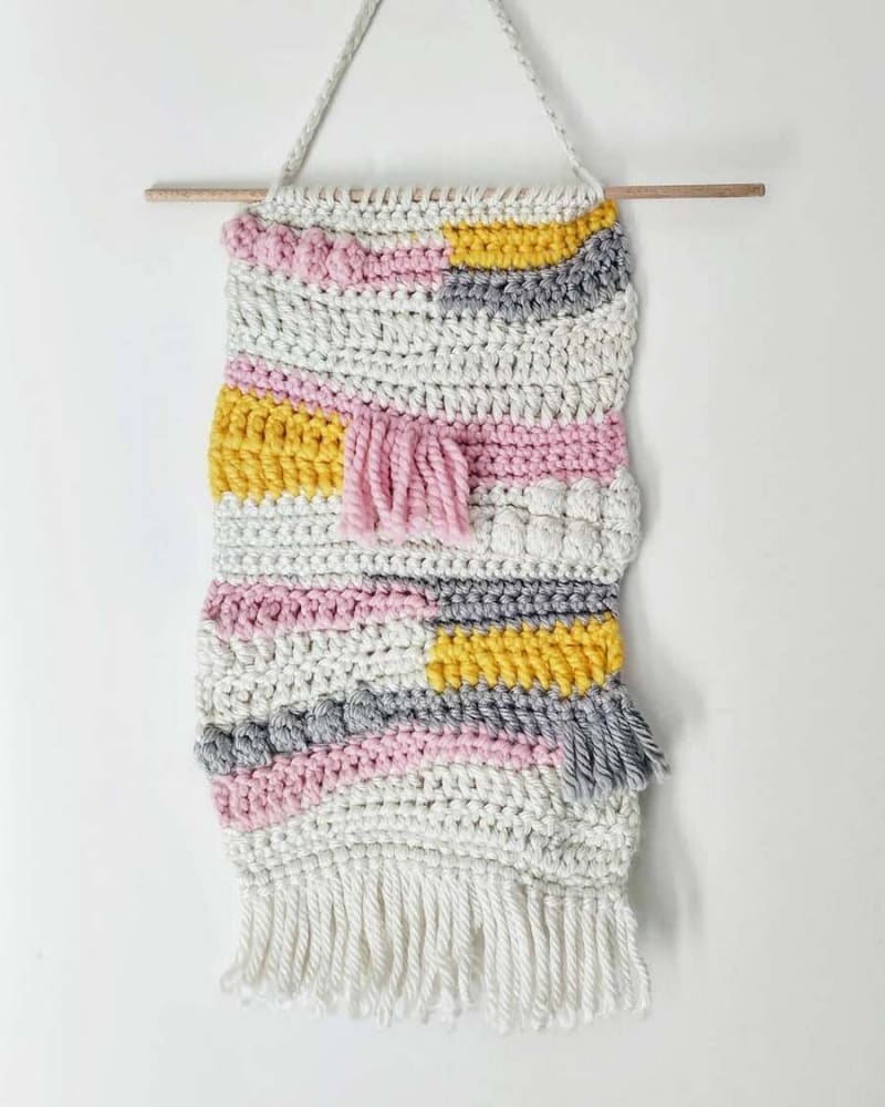 Crochet Wall Hanging by Little Things Blogged
