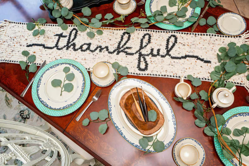 Thankful Crochet Table Runner