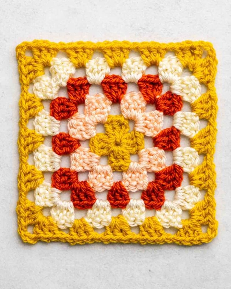 Easy Crochet Granny Square Pattern