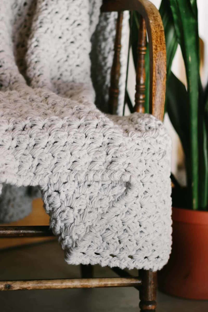 Fast Chunky Crochet Blanket