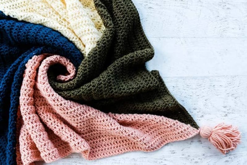 4 Color Modern Crochet Square