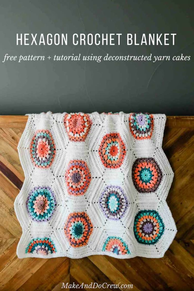 Grandmother's Flower Garden Crochet Blanket