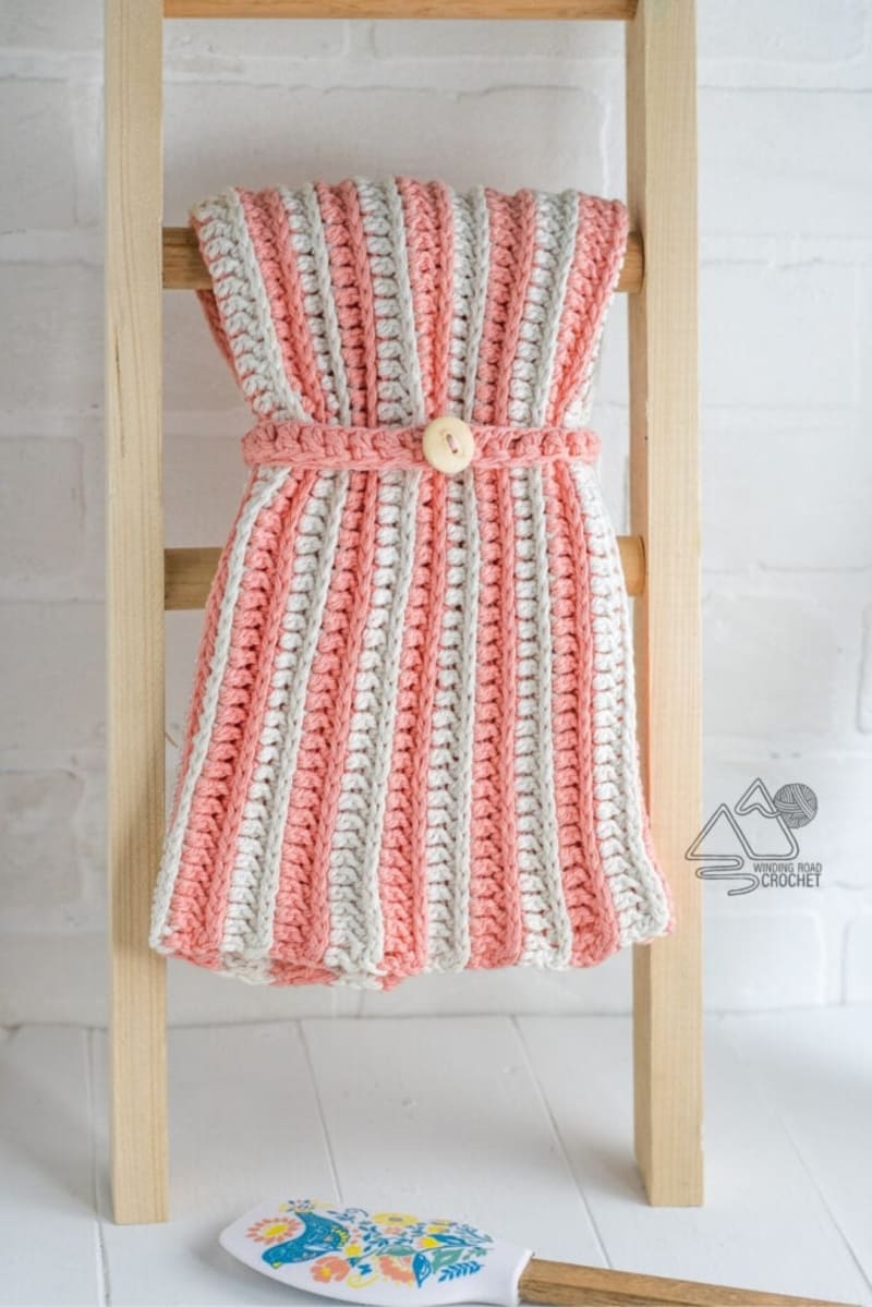 No Fall Crochet Tea Towel