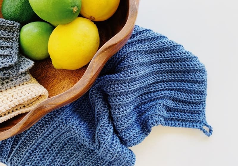 Easy Crochet Dish Towel