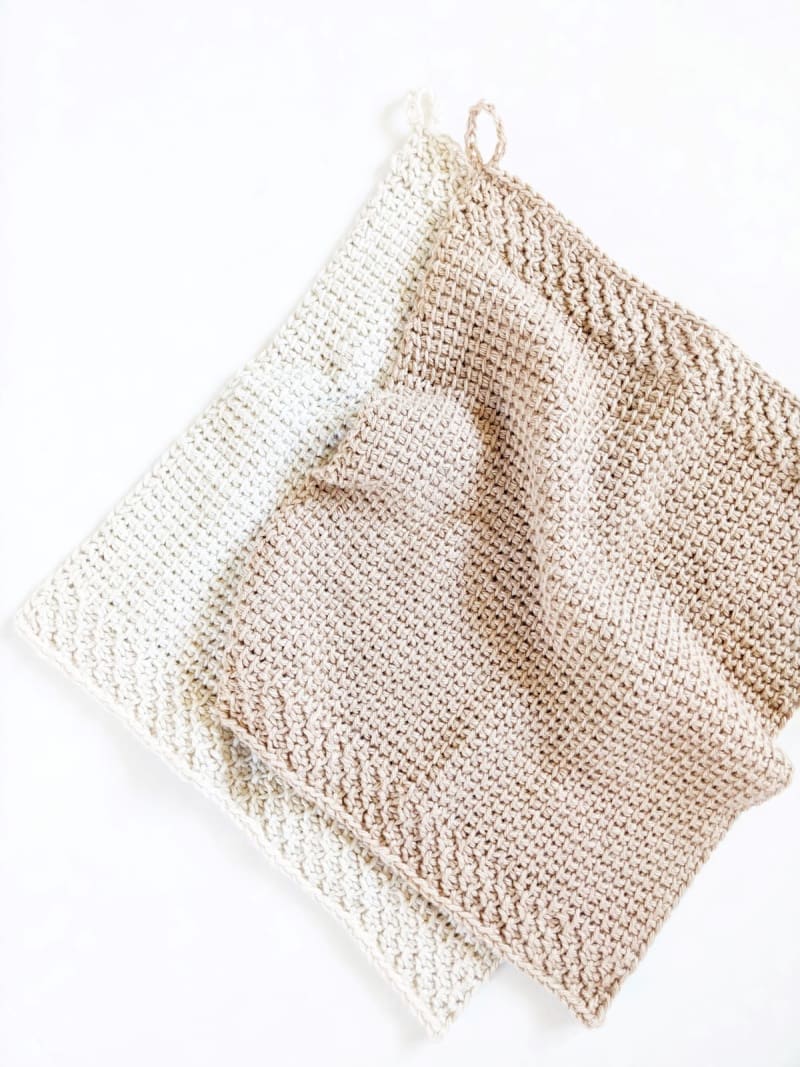 Tunisian Crochet Kitchen Towel
