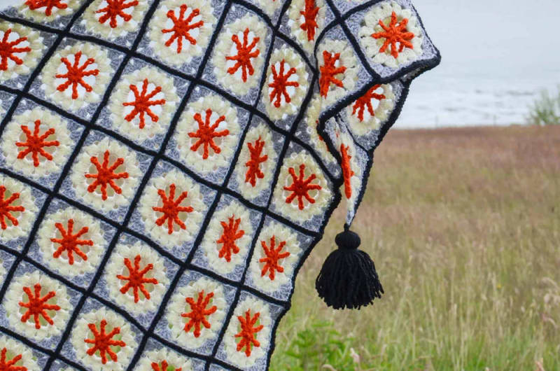 Ferris Wheel Granny Square Shawl Pattern
