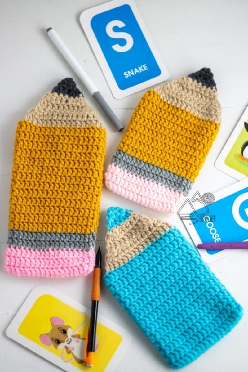 Crochet Pencil Pouch Free Pattern