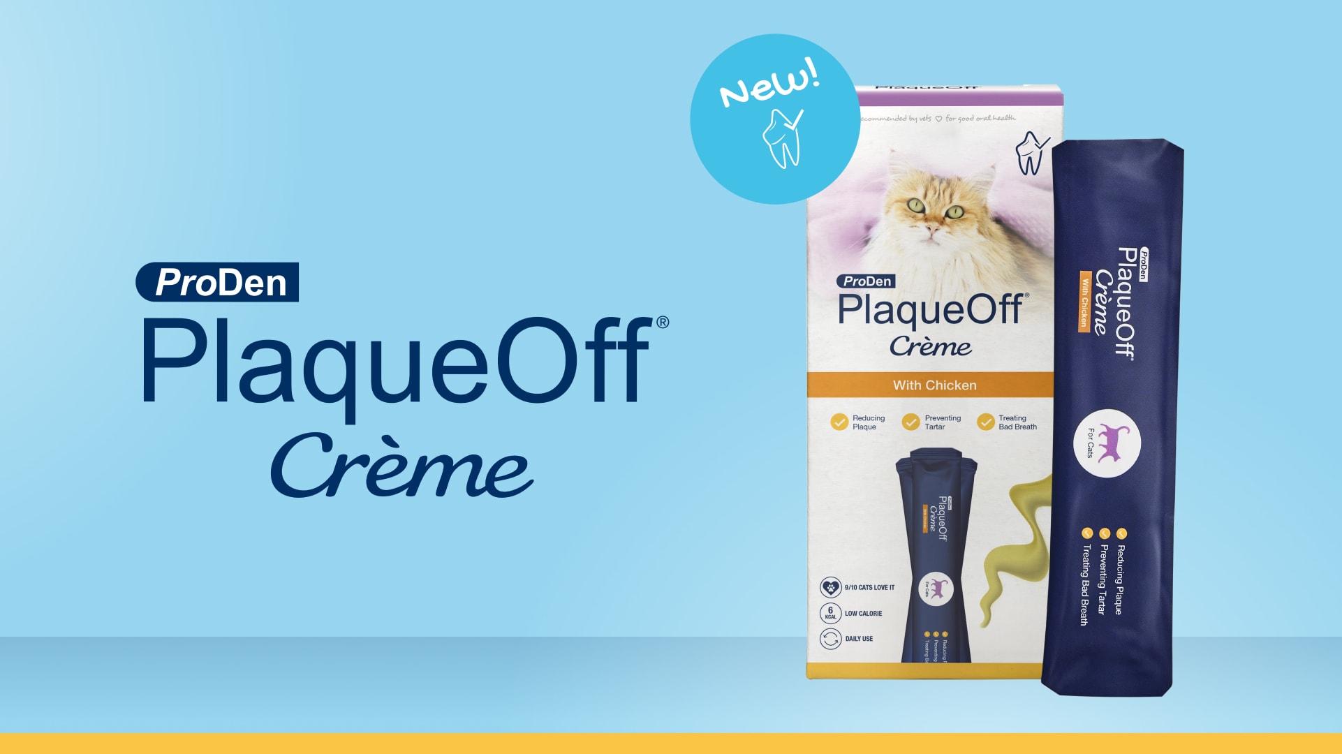 Swedencare expands the ProDen PlaqueOff® portfolio with a unique format for cats’ oral health