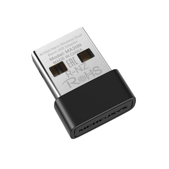 TP-Link Mercusys MA20N AC650 Nano Wi-Fi USB Adapter