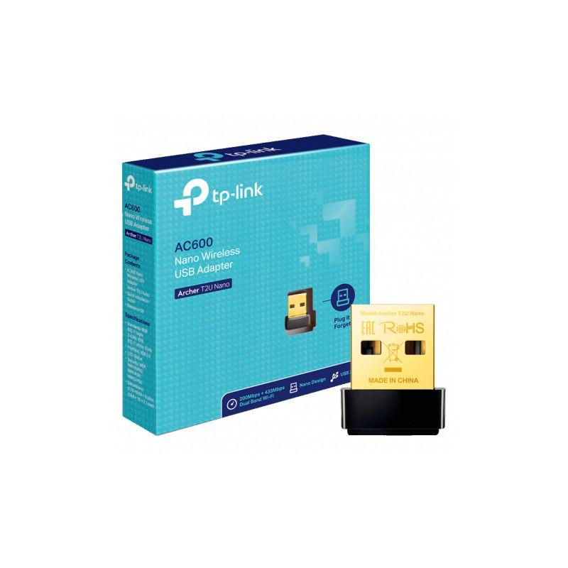 TP-Link Archer T2U Nano AC600 Nano Dual Band Wi-Fi USB Adaptör