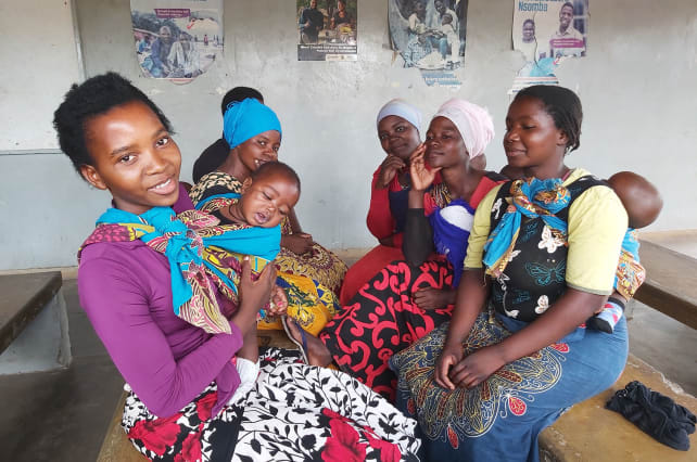 Women waiting to get their children vaccinated at Lungwena Health Centre, Mangochi district, Malawi. Credit: Rodrick Sambakunsi