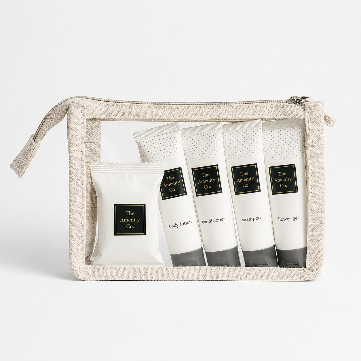 Hotel amenity collection Luxury First Class Airline Amenity Kit for guest rooms, image 1