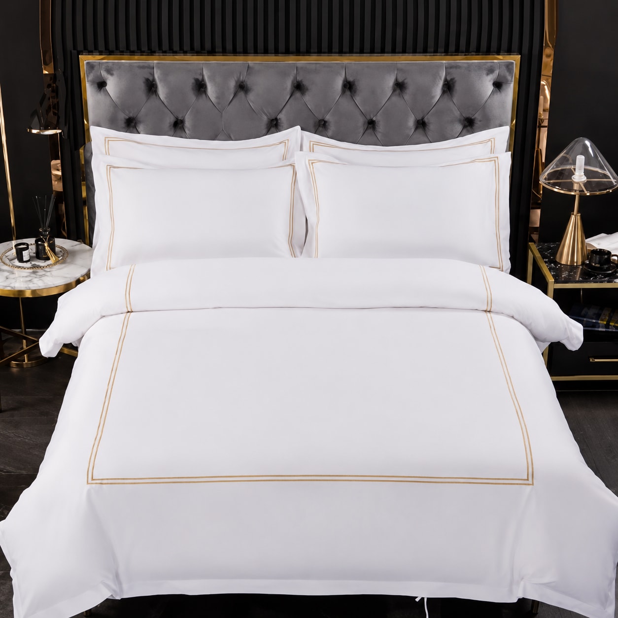 Hospitality linen collection Decorative Top Sheet Bed Runner for Hotel for hotels and guest rooms, image 1