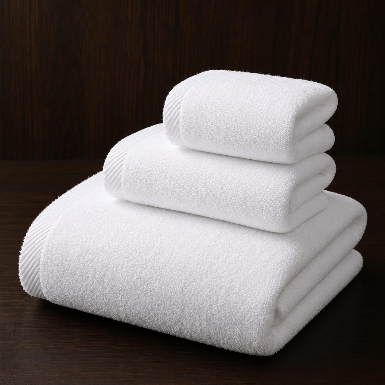 Hospitality linen collection Luxury White Hand and Bath Hotel Towel for hotels and guest rooms, image 1