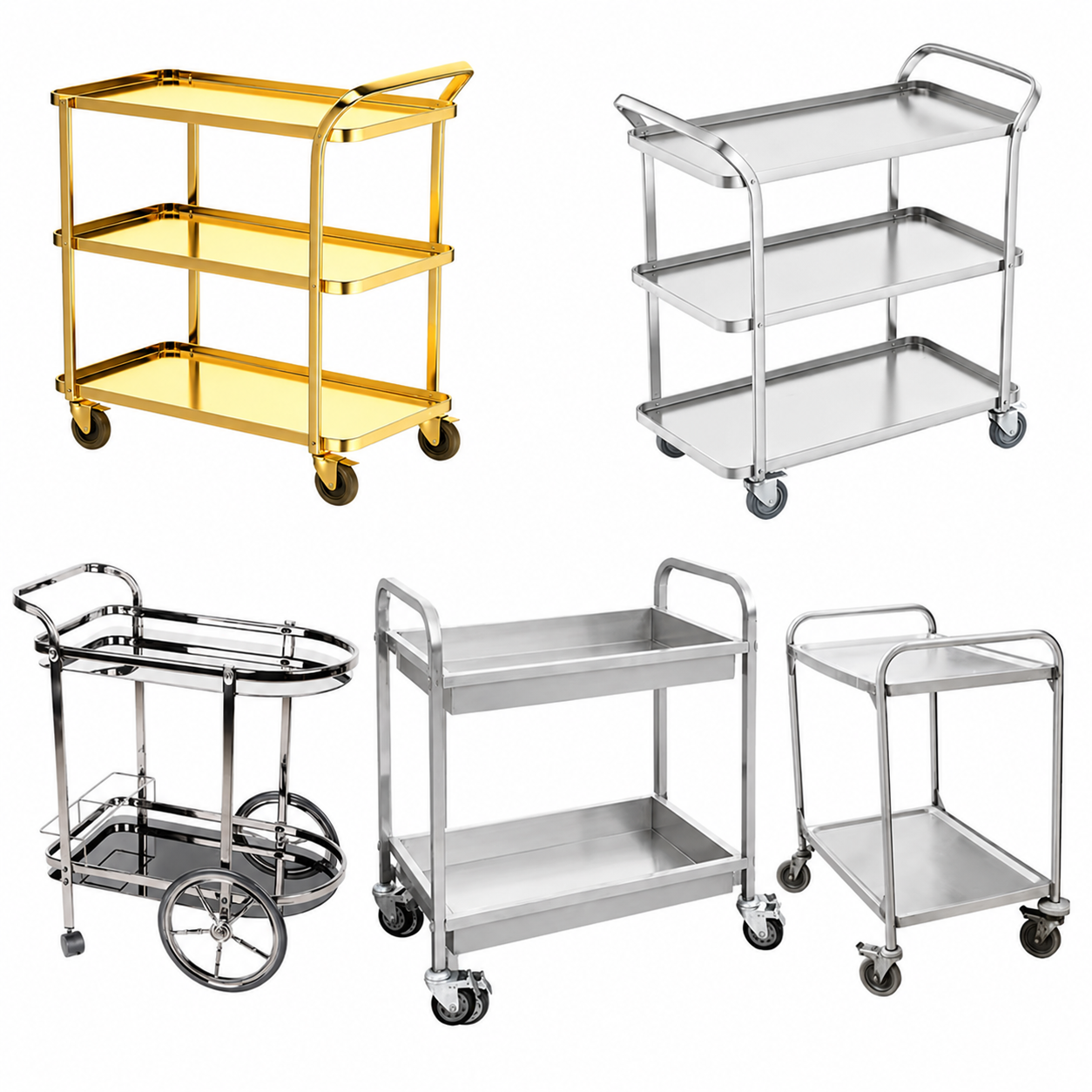 Cutlery Portable Stainless Steel Trolley product image