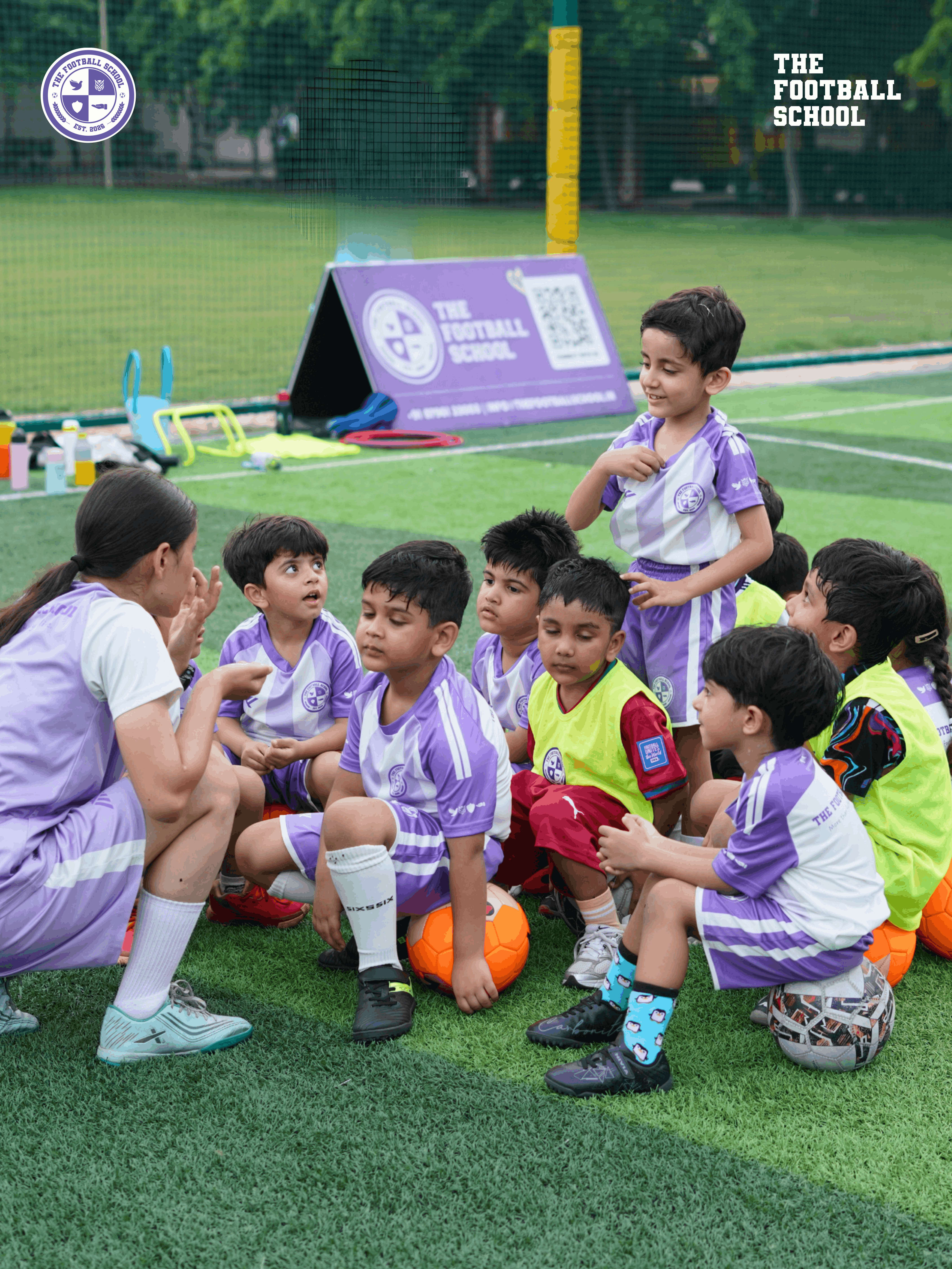 Toddler football class at The Football School Discovery Program Noida, children aged 3 to 5