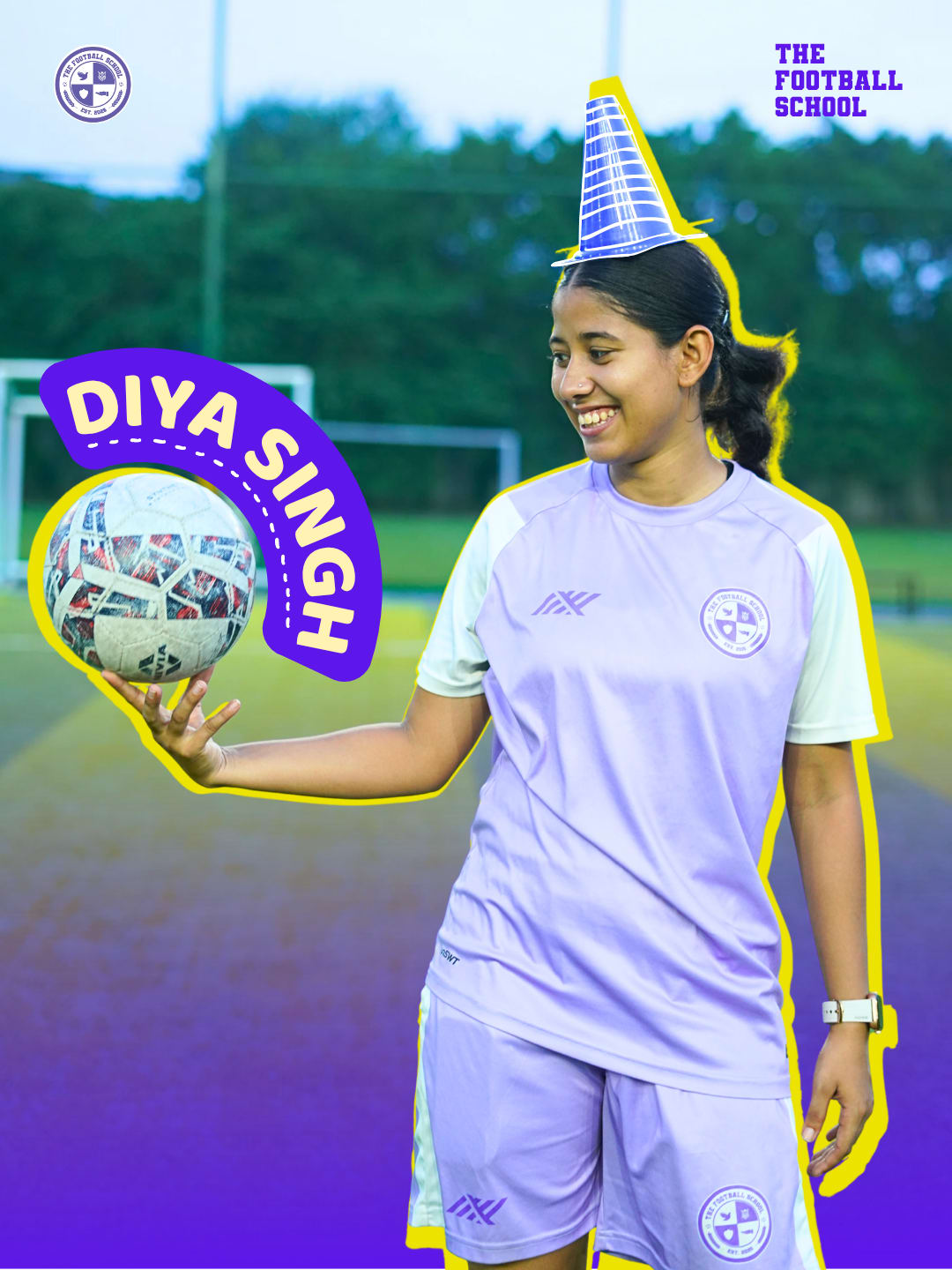 Diya Singh, TFS coach at The Football School Noida