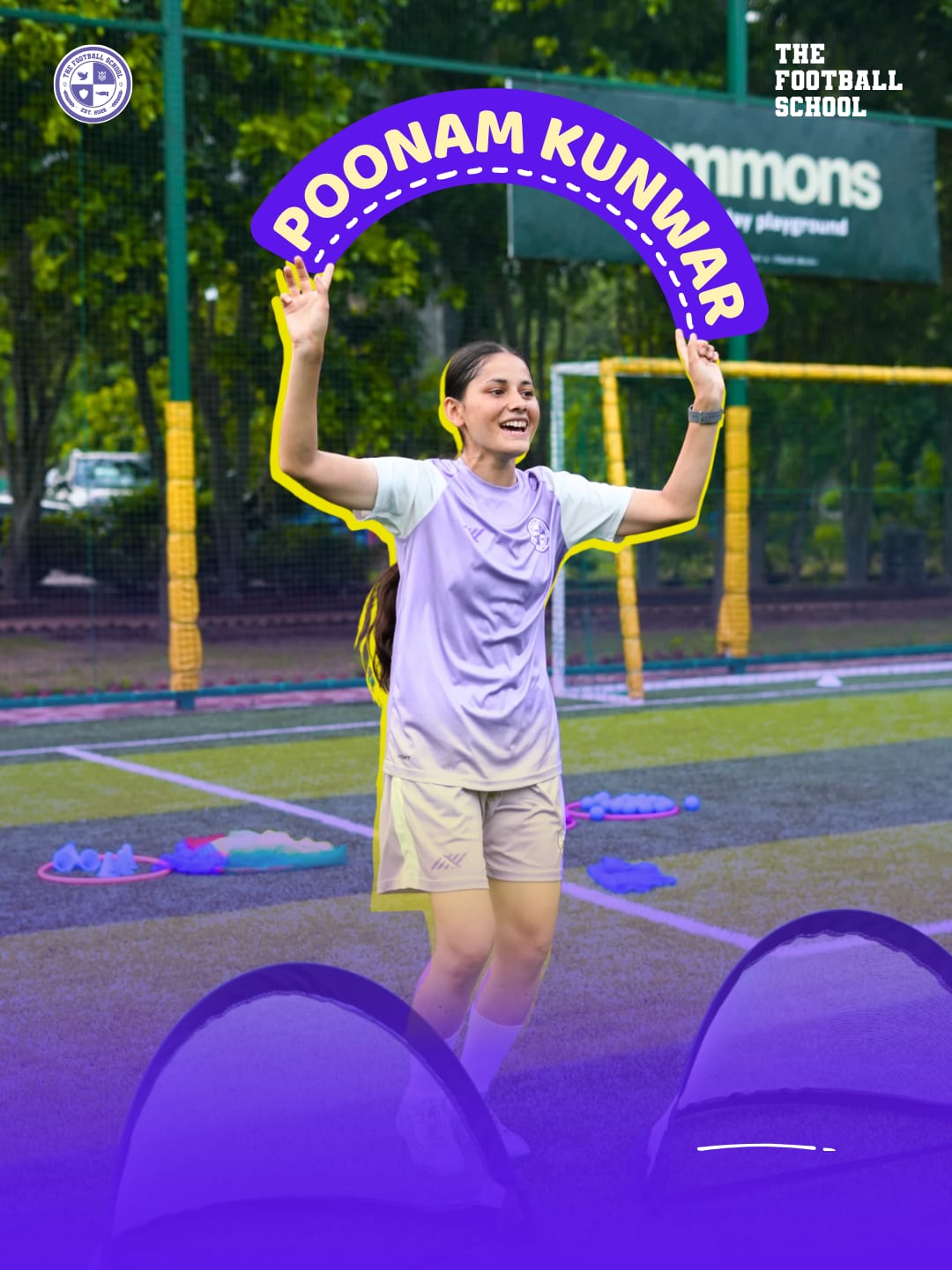 Poonam Kunwar, TFS coach at The Football School Noida