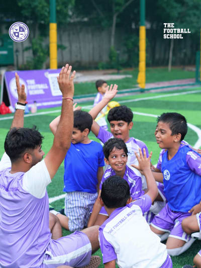 Girls football training at The Football School Noida