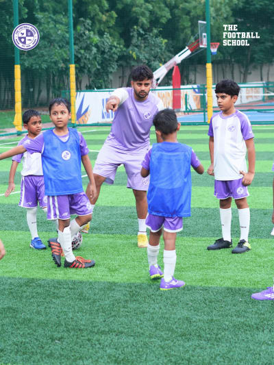Toddlers in Discovery football program at TFS Noida Sector 49