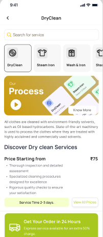 Service Details Screen