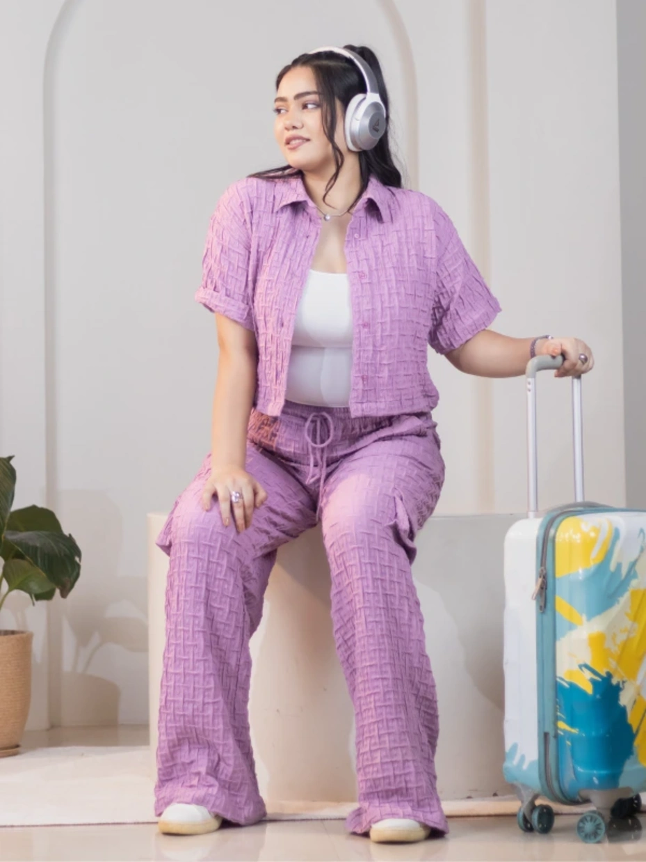 Blue Ikat Printed Gota Patti Cotton Kurta Set With Dupatta