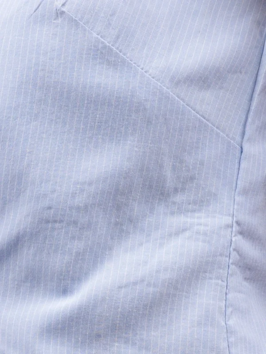 Blue Formal Sleeveless V Neck Waistcoat Top 7