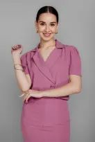 Peach Formal Waistcoat and Skirt Co-ord Set