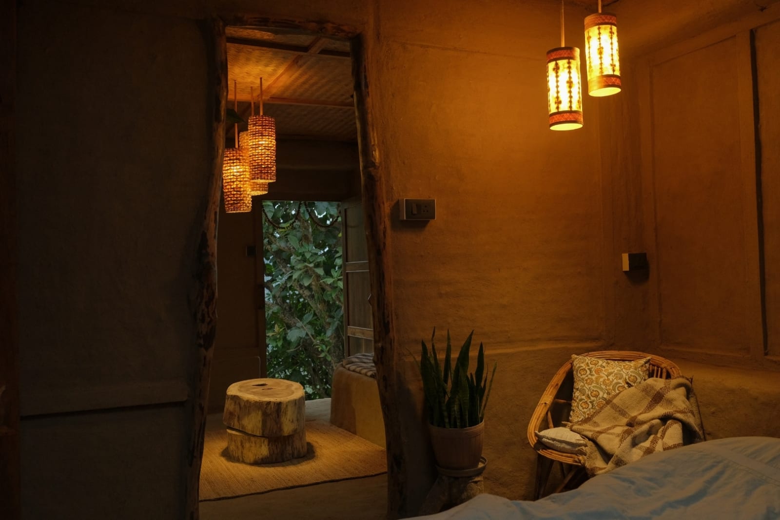 Cozy mudhouse bedroom