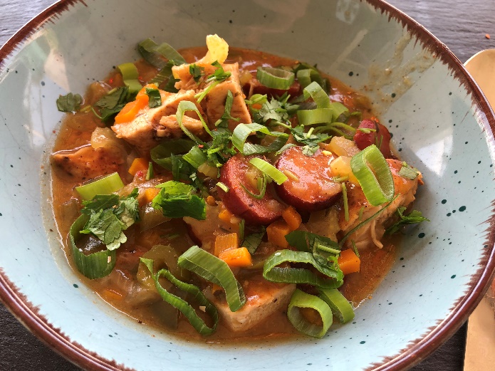 Hühnchen Wurst Gumbo