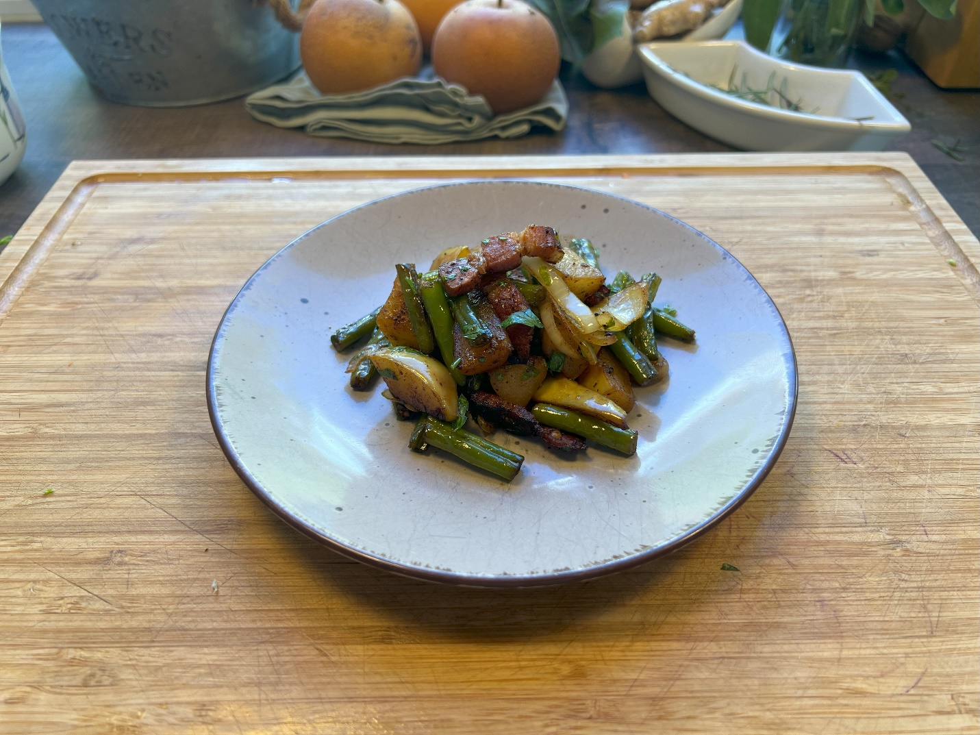 Birnen, Bohnen und Speck