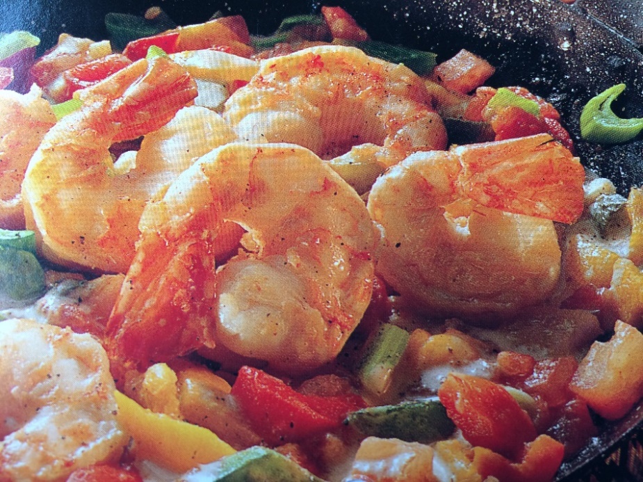 Scampi-Gemüse-Pfanne
