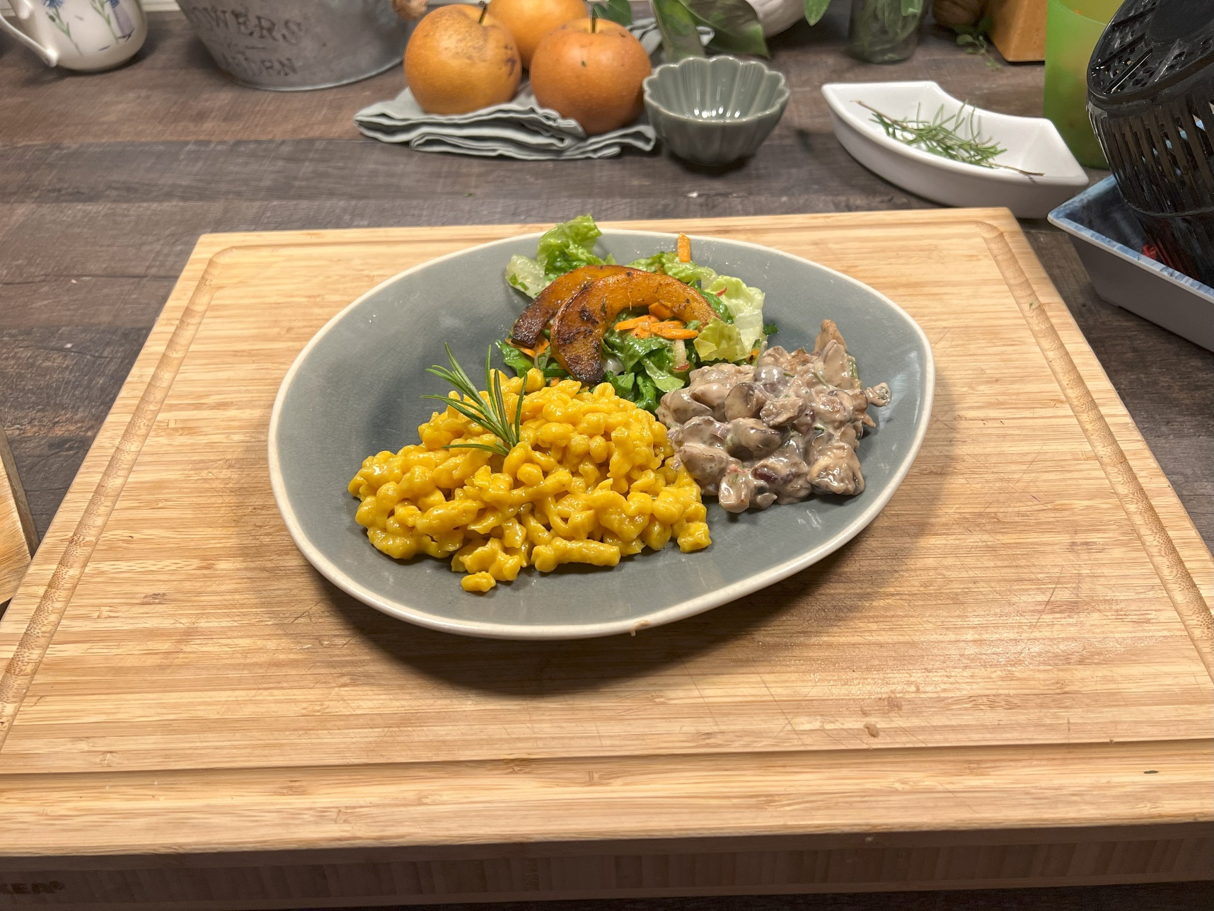 Kürbisspätzle