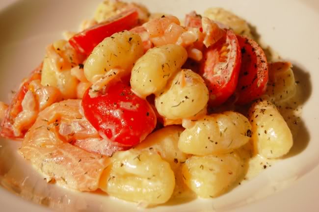Lachs-Meerrettich-Gnocchi