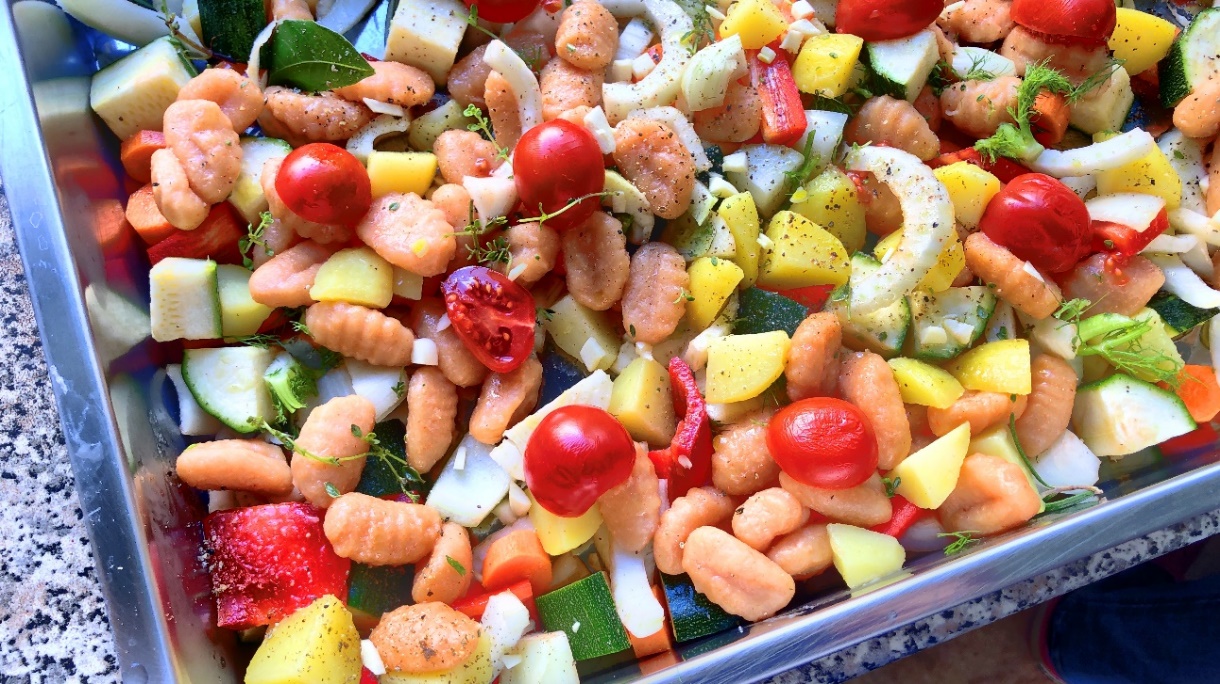 Ofen-Gnocchi mit Gemüse